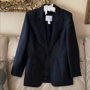 100% Silk Votre Nom Luxury Black Blazer/ Jacket Sz.2